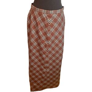 Plaid Brown Women's Skirt